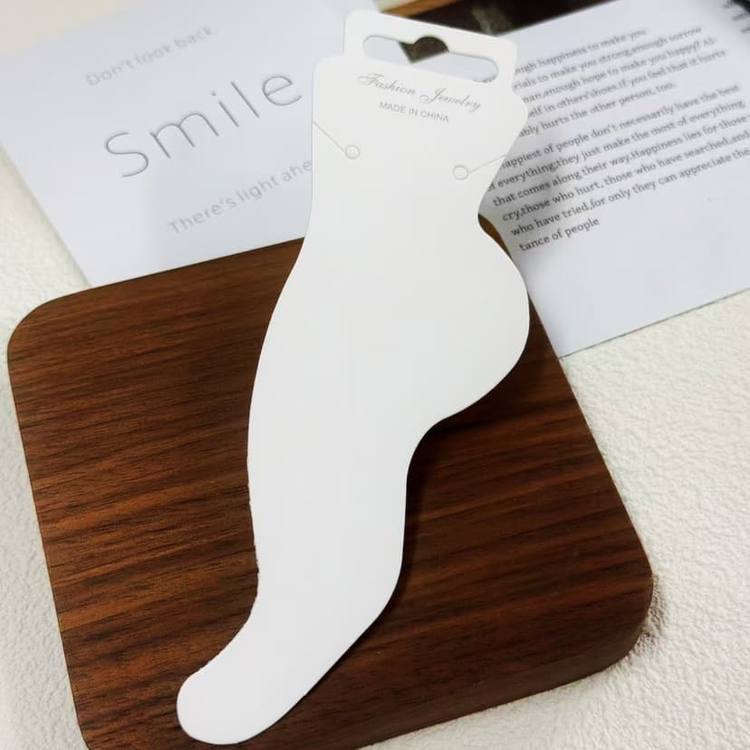 Foreign Trade Jewelry Simple Cardboard Tag Label Paper Necklace Earrings Anklet Paper Tag Back Card Packaging Recommendation