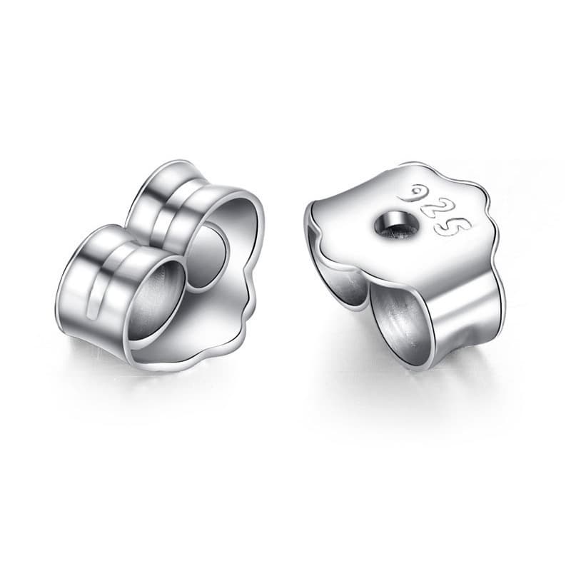 Silver Plated Earplugs Silver Plated Platinum Earplugs Earrings Metal Earrings Jewelry Wholesale Accessories Factory Wholesale
