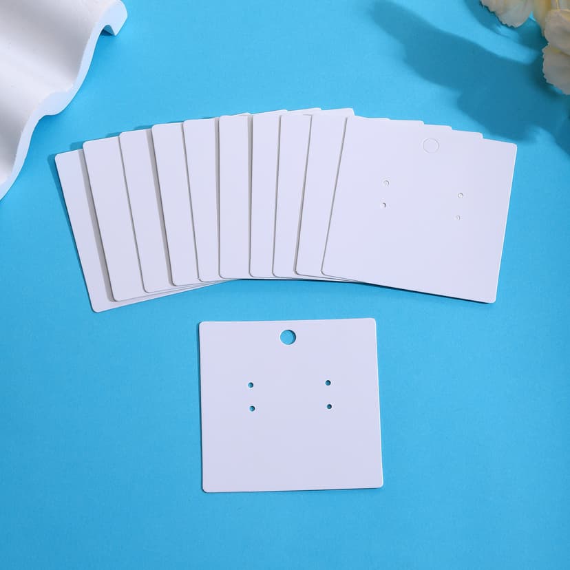 Cross-border Earrings Card Small Ear Stud Blank White Earrings Paper Card Hot Selling All-match in stock Jewelry Packaging Cardboard